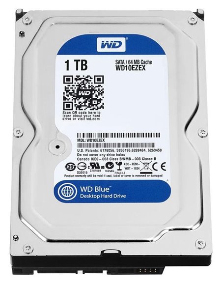 Жесткий диск Western Digital WD Blue, 3.5", 1 ТБ <WD10EZEX>