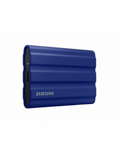 Unitate SSD externă portabilă USB3.0 2.0TB Samsung Portable SSD T7 Shield Blue- USB-C 3.1 (88x59x13mm- 98g-RW:10501000MBs- IP65)