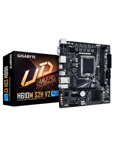 Материнская плата Gigabyte H610M S2H V2, LGA1700, Intel H610, Micro-ATX