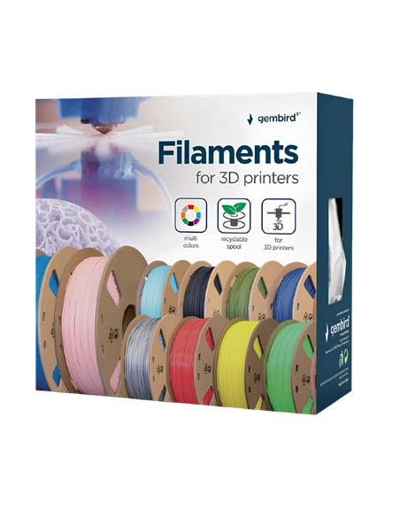 Filament pentru imprimantă 3D Gembird 3DP-ABS1.75-01-Y, ABS, Galben , 1.75 mm, 1kg