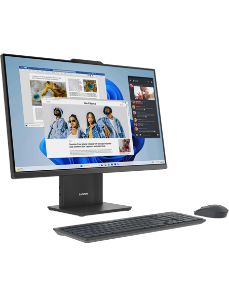 Computer All-in-One Lenovo IdeaCentre AIO 27ARR9, 27", AMD Ryzen 5 7535HS, 16GB/512GB, Fără SO, Luna Grey