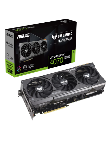 Placă Video ASUS TUF-RTX4070S-O12G-GAMING, 12GB GDDR6X 192bit 