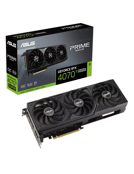 Видеокарта ASUS PRIME-RTX4070TIS-O16G, 16GB GDDR6X 256бит