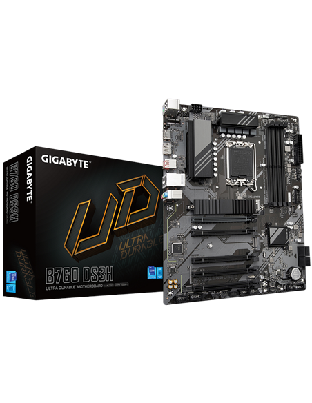 Материнская плата Gigabyte B760 DS3H, LGA1700, Intel B760, ATX