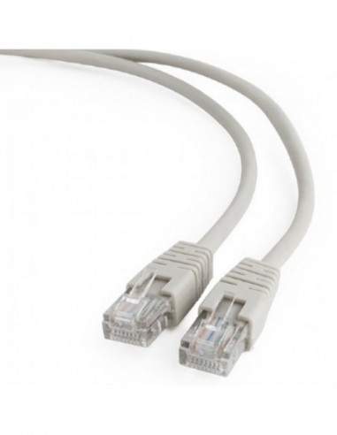 Патч-корды 1.5m- Patch Cord Gray- PP12-1.5M- Cat.5E- Cablexpert- molded strain relief 50u plugs