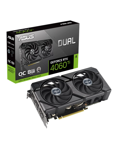 Видеокарта ASUS DUAL-RTX4060TI-O8G-EVO, 8GB GDDR6 128бит 