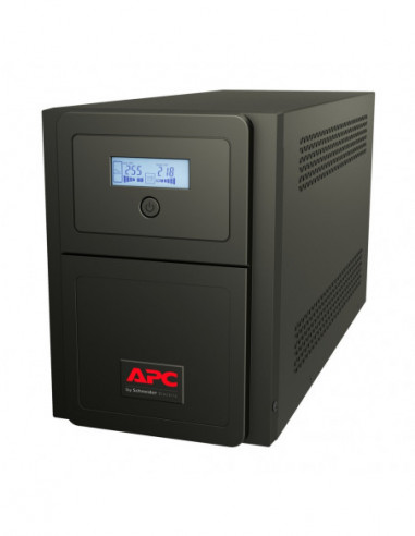ИБП APC APC Easy UPS SMV1000CAI 1000VA700W- Tower- Sinewave- Line inter.- LCD- AVR- USB- Comm. slot- 6C13