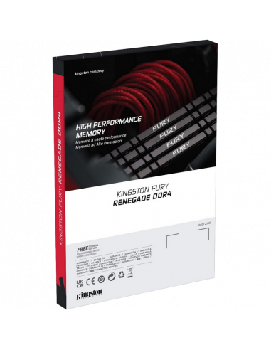 Оперативная память Kingston FURY Renegade, DDR4 SDRAM, 3600 МГц, 8Гб, KF436C16RB/8