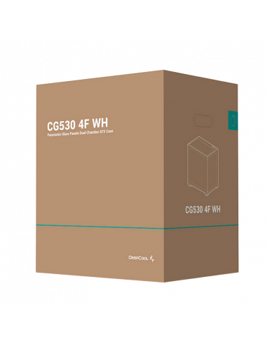 Компьютерный корпус Deepcool CG530 4F, Midi-Tower, Без блока питания, Белый