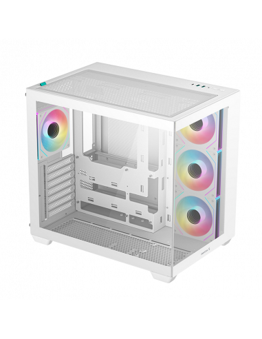 Компьютерный корпус Deepcool CG530 4F, Midi-Tower, Без блока питания, Белый