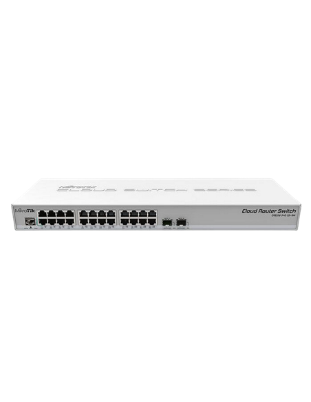 Comutator Router MikroTik CRS326-24G-2S+RM, Alb