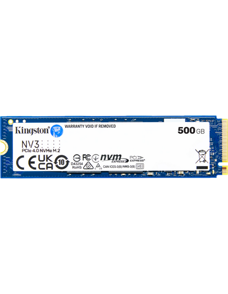 Накопитель SSD Kingston NV3, 500Гб, SNV3S/500G