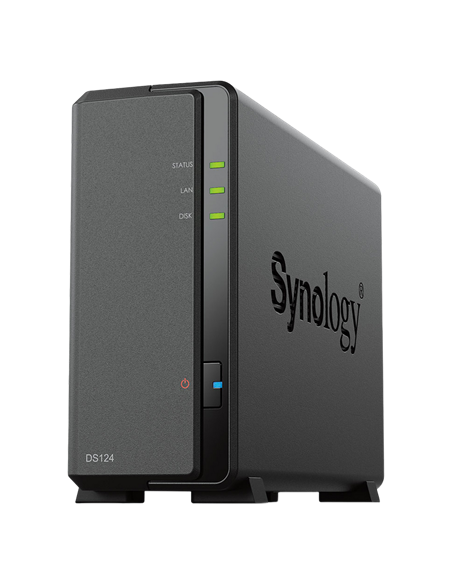 Сетевое хранилище SYNOLOGY DS124, Чёрный