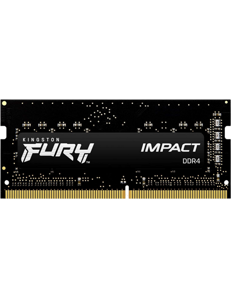 Оперативная память Kingston FURY Impact, DDR4 SDRAM, 2666 МГц, 16Гб, KF426S15IB1/16