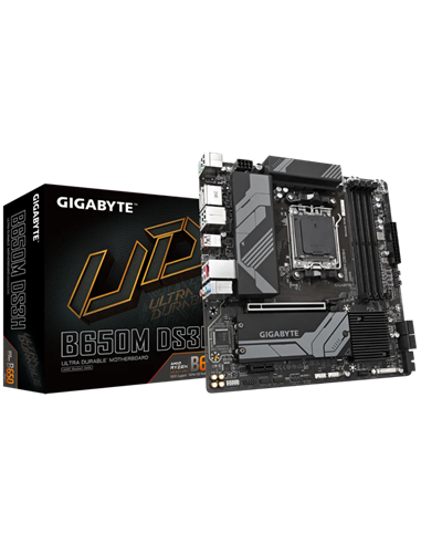 Материнская плата Gigabyte B650M DS3H, AM5, AMD B650, Micro-ATX