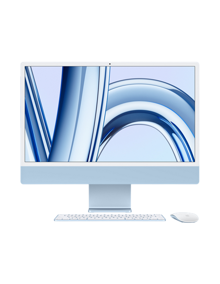 Моноблок Apple iMac A2873, 24", M3 with 8-core CPU and 10-core GPU, 16Гб/1024Гб, macOS Sonoma, Синий