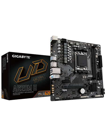 Материнская плата Gigabyte A620M H, AM5, AMD A620, Micro-ATX