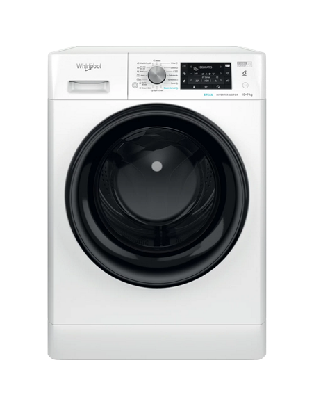 Mașină de spălat cu uscător Whirlpool FFWDD 1076258 BV EU, 10kg, Alb