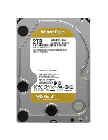 Жесткий диск Western Digital WD Gold, 3.5", 2 ТБ <WD2005FBYZ>