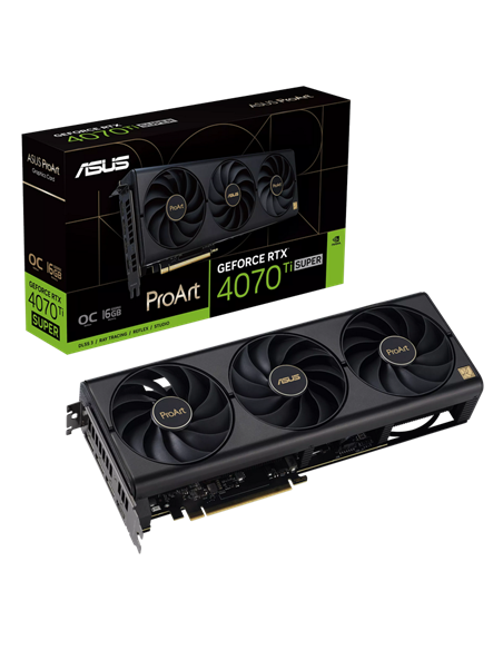 Placă Video ASUS PROART-RTX4070TIS-O16G, 16GB GDDR6X 256bit 