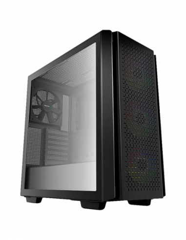 Корпуса Deepcool Case ATX Deepcool CG560- wo PSU- 4x120mm (3xARGB fans)- Mesh Front- Tempered Glass- 2xUSB3.0- Black