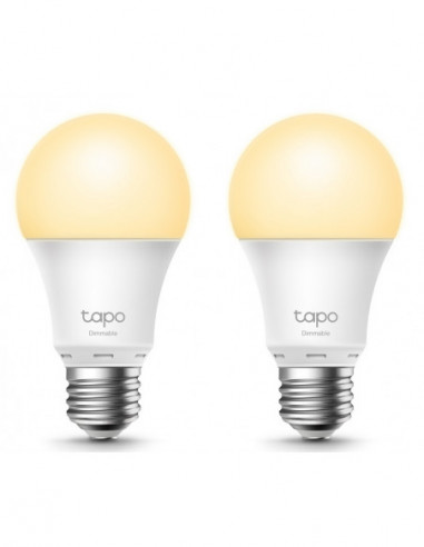 Smart iluminație TP-LINK Tapo L510E(2-pack)- Smart Wi-Fi LED Bulb with Dimmable Light