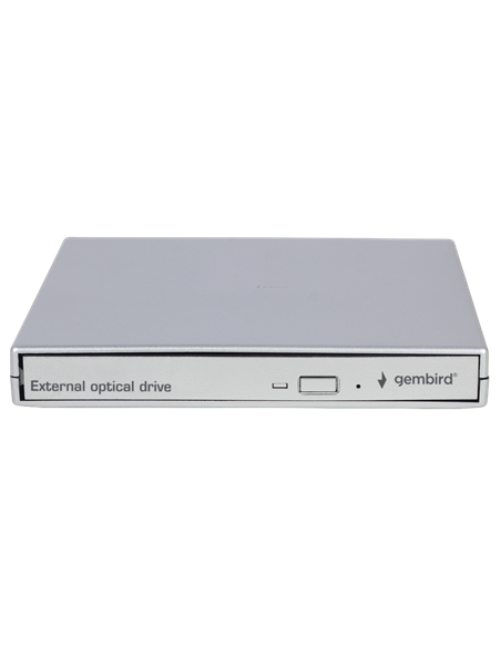 DVD-RW дисковод Gembird DVD-USB-02-SV, USB 2.0, Серебристый