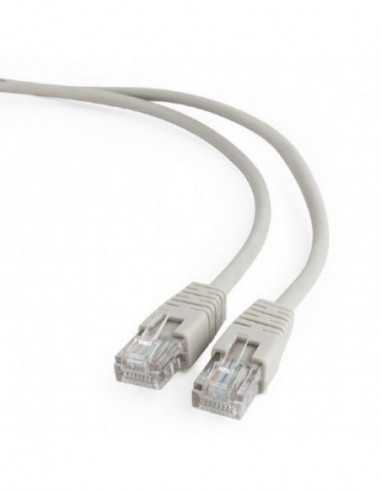 Патч-корды 0.5m- Patch Cord Gray- PP12-0.5M- Cat.5E- Cablexpert- molded strain relief 50u plugs