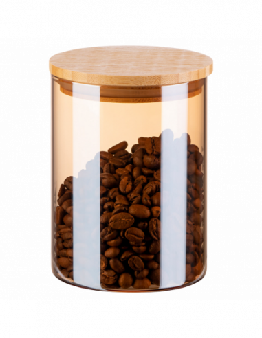 Термосы и чашки Ardesto AR1354BLRG Coffee Tin- 540 ml- rotund- sticla- bambus