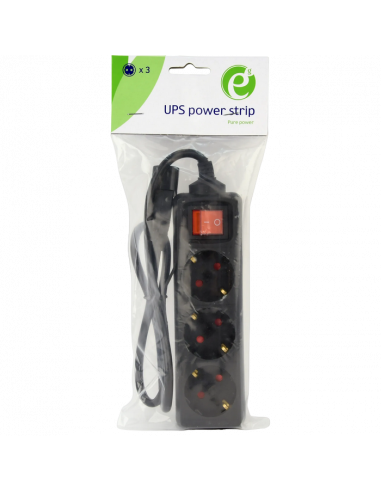 Prelungitor electric Energenie EG-PSU3-01, 3 Prize, 0,6m, Negru