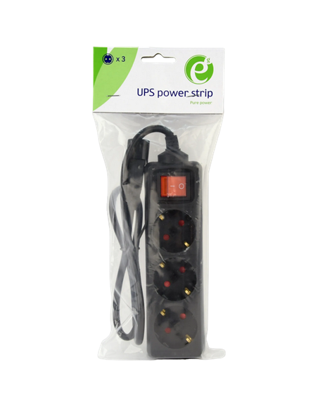 Prelungitor electric Energenie EG-PSU3-01, 3 Prize, 0,6m, Negru