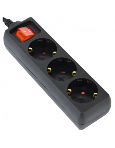 Prelungitor electric Energenie EG-PSU3-01, 3 Prize, 0,6m, Negru