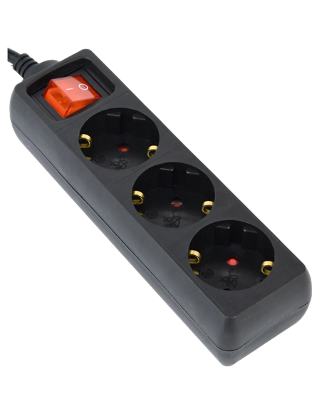 Prelungitor electric Energenie EG-PSU3-01, 3 Prize, 0,6m, Negru