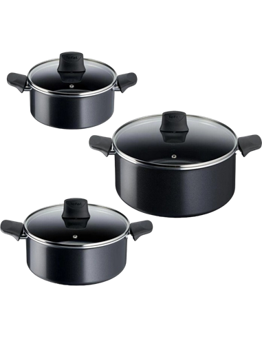 Набор кастрюль Tefal C2789053, Чёрный