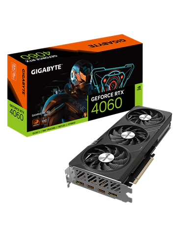 Видеокарта Gigabyte GV-N4060GAMING OC-8GD, 8GB GDDR6 128бит