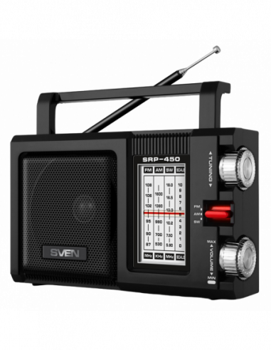Портативный колонки с радиочасами Speakers SVEN Tuner SRP-450 3w- FM
