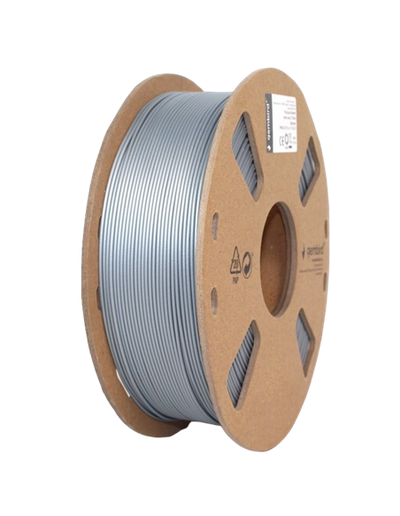 Filament pentru imprimantă 3D Gembird 3DP-PLA1.75-01-S, PLA, Argint, 1.75 mm, 1 kg