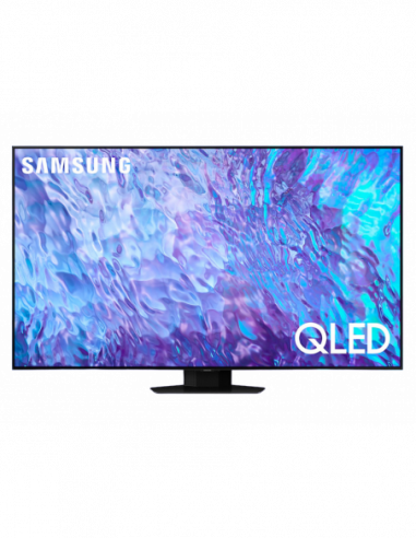 Televizoare 55 LED SMART TV Samsung QE55Q80CAUXUA- QLED 3840x2160- Tizen OS- Silver