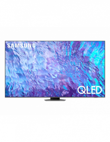 Televizoare 75 LED SMART TV Samsung QE75Q80CAUXUA- QLED 3840x2160- Tizen OS- Black