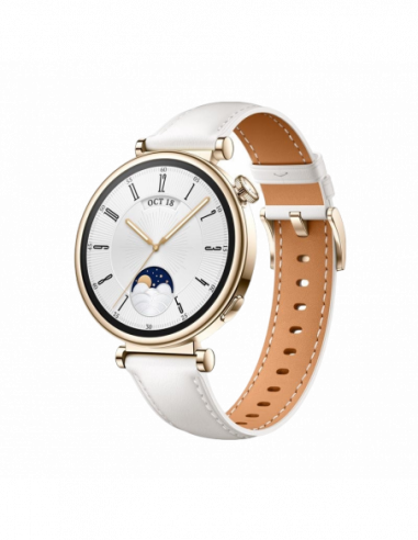 Dispozitive purtabile Huawei HUAWEI WATCH GT 4 41mm- White with White Leather Strap