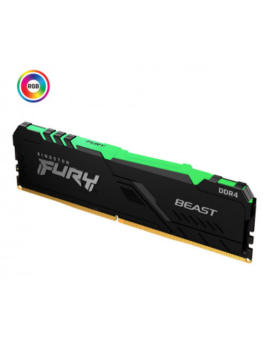 Memorie RAM Kingston FURY Beast RGB, DDR4 SDRAM, 3600 MHz, 16GB, KF436C18BBA/16