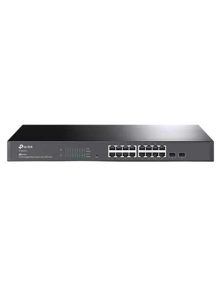 Switch de rețea TP-LINK TL-SG2218, 16x 10/100/1000 Mbps, 2x SFP