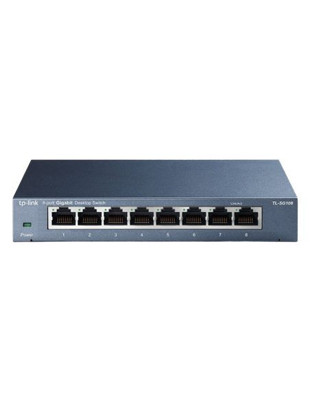 Сетевой коммутатор TP-LINK TL-SG108, 8x 10/100/1000 Мбит/с