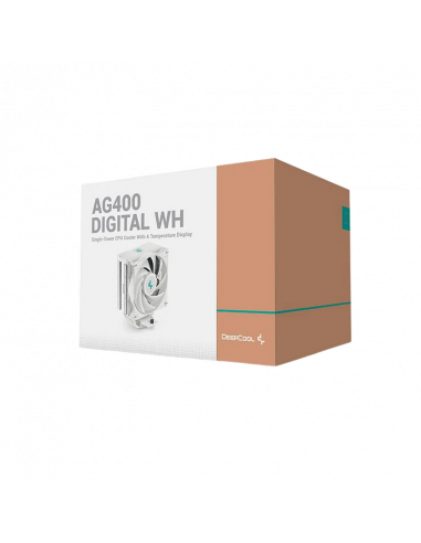 Cooler procesor Deepcool AG400 DIGITAL WH