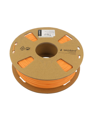 Filament pentru imprimantă 3D Gembird 3DP-PLA-01-MTO, PLA, Orange Mată, 1.75 mm, 1kg