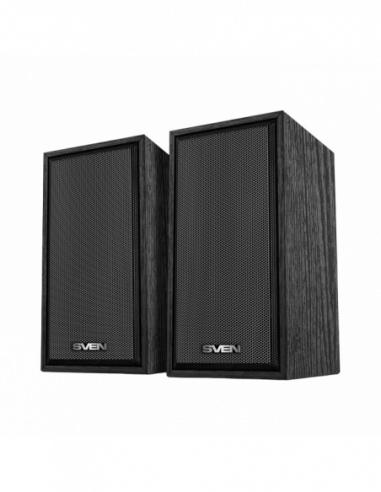 Boxe 2.0 din lemn Speakers SVEN SPS-509 Black- 6w