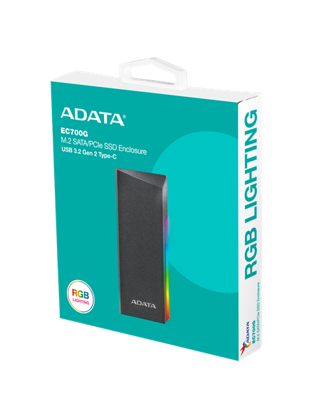 Внешний корпус для SSD ADATA EC700G, AEC700GU32G2-CGY