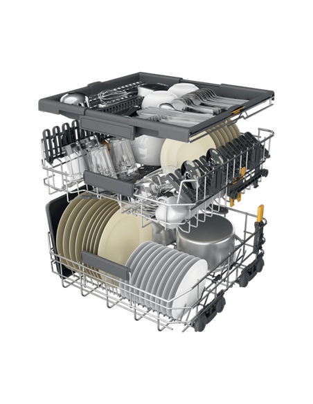 Mașină de spălat vase Whirlpool W7F HP33 X, Oțel inoxidabil