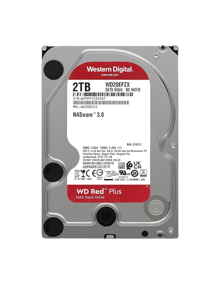 Unitate HDD Western Digital WD Red Plus, 3.5", 2 TB WD20EFZX