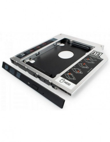 Монтажная рама SSD, ExpressCard Laptop DVD slot adapter for 2.5 drive- 9.5 mm heigh- Gembird- MF-95-01